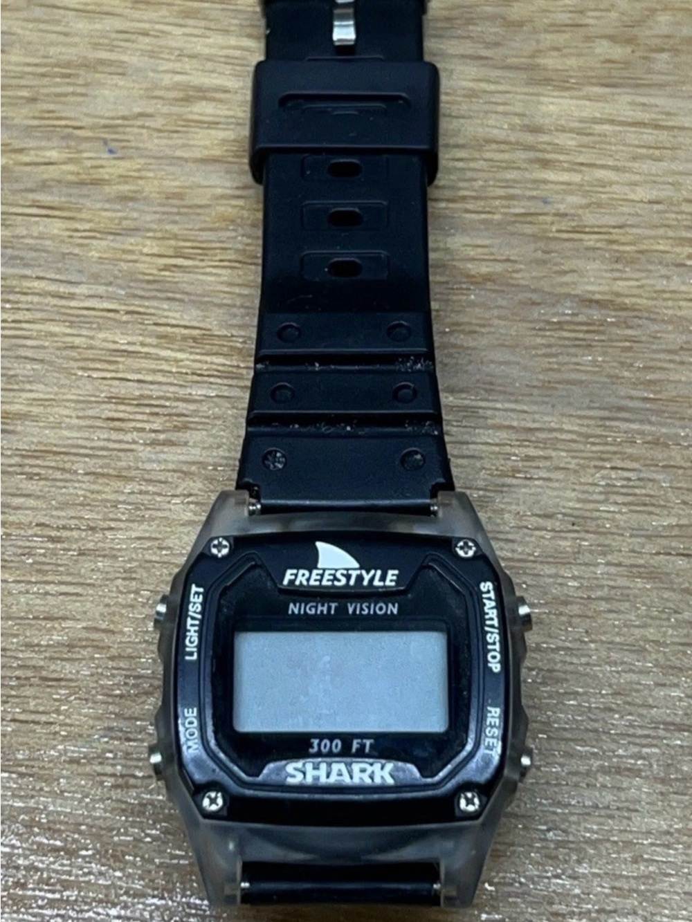 Vintage Freestyle Night Vision 300ft Shark Digital Mens Watch